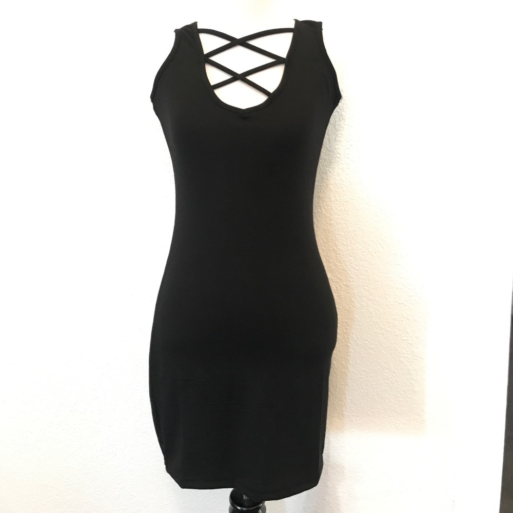 HP Cross Front Fitted Dress XS-M - Picture 1 of 4