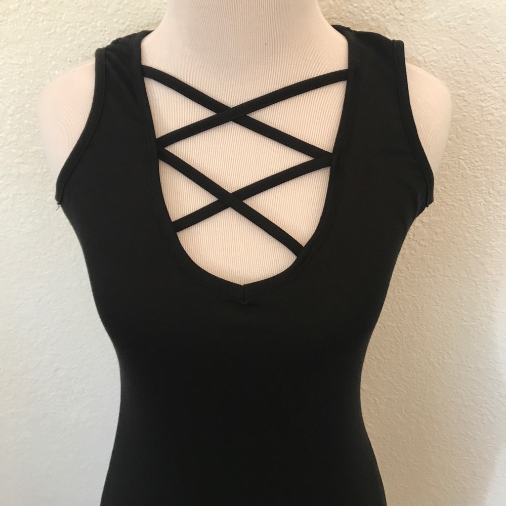 HP Cross Front Fitted Dress XS-M - Picture 3 of 4