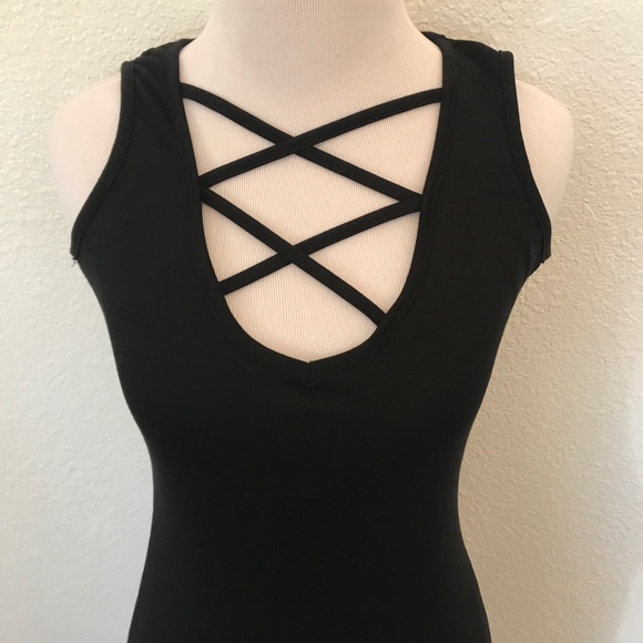 HP Cross Front Fitted Dress XS-M - Picture 3 of 4