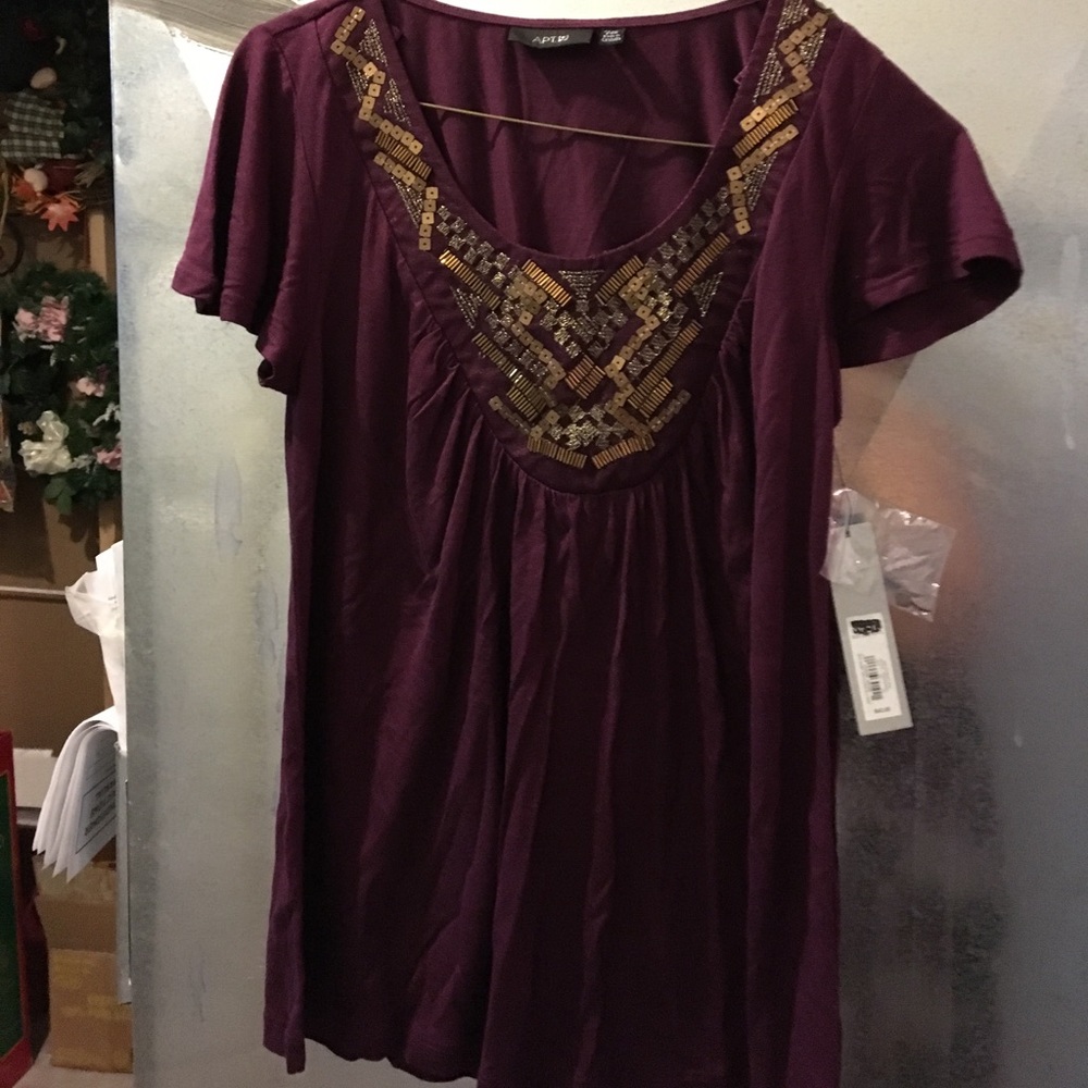 Purple Dressy Top