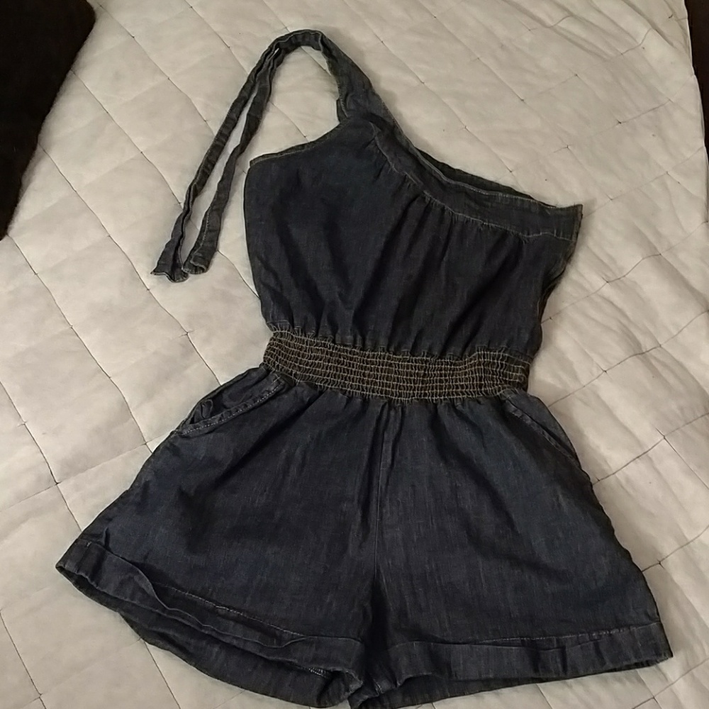 Blue Jean Romper Size Med