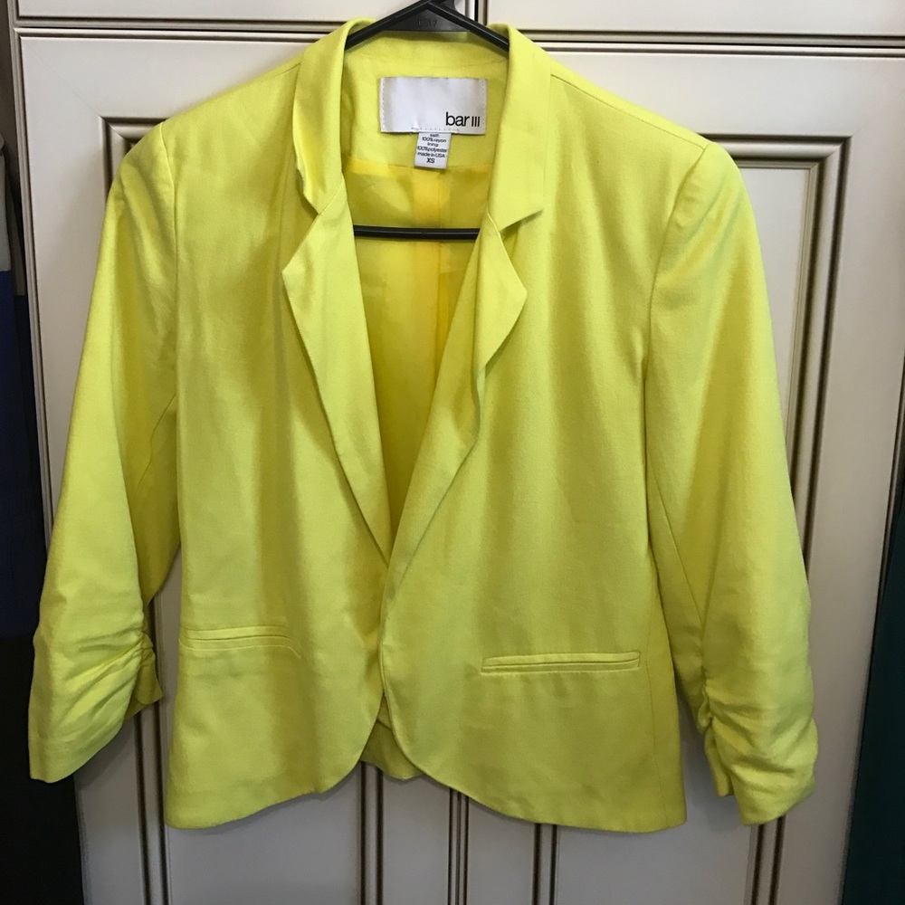 Yellow BAR III blazer