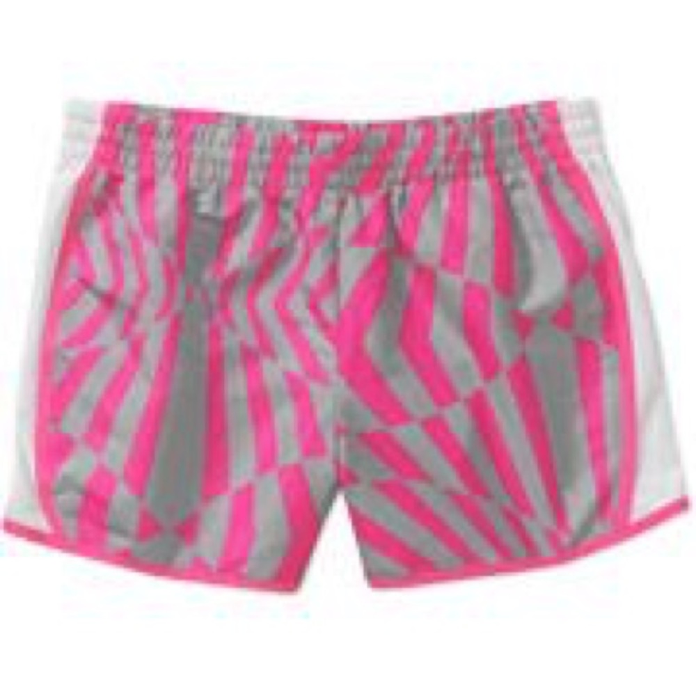 Danskin now pink and gray zig zag shorts