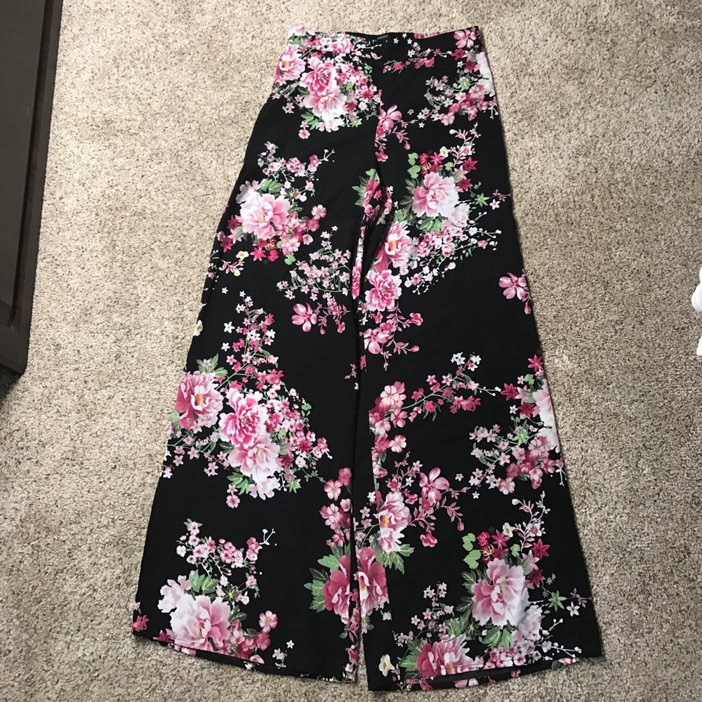 Floral forever 21 palazzo pants