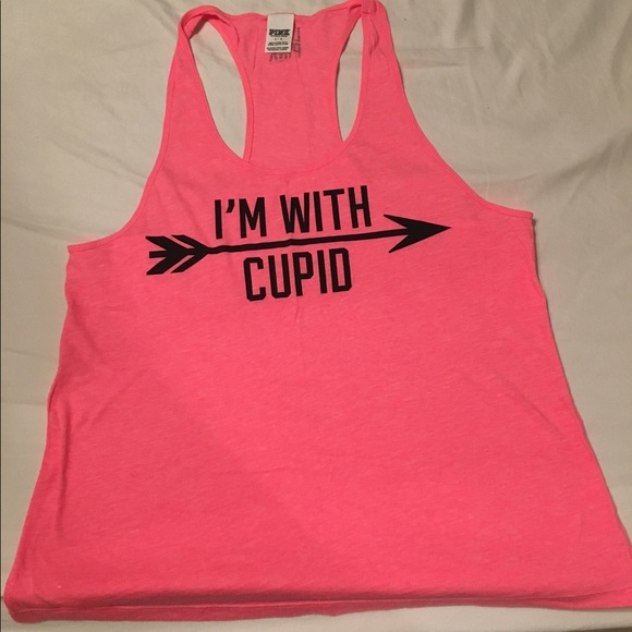 PINK Victoria's Secret Tops - Victoria Secret Pink Cupid Arrow Tank Top Large