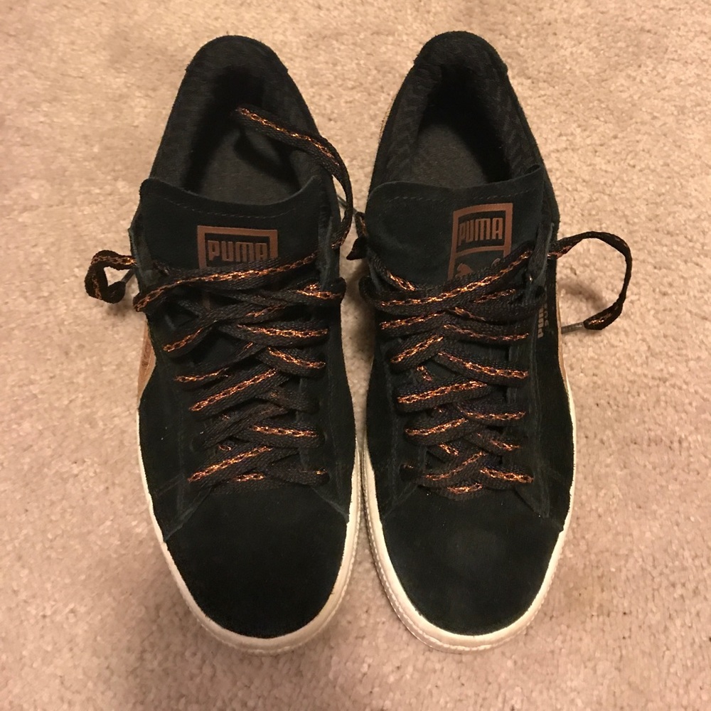 PUMA SUEDE 6.5 METALLIC ROSE GOLD