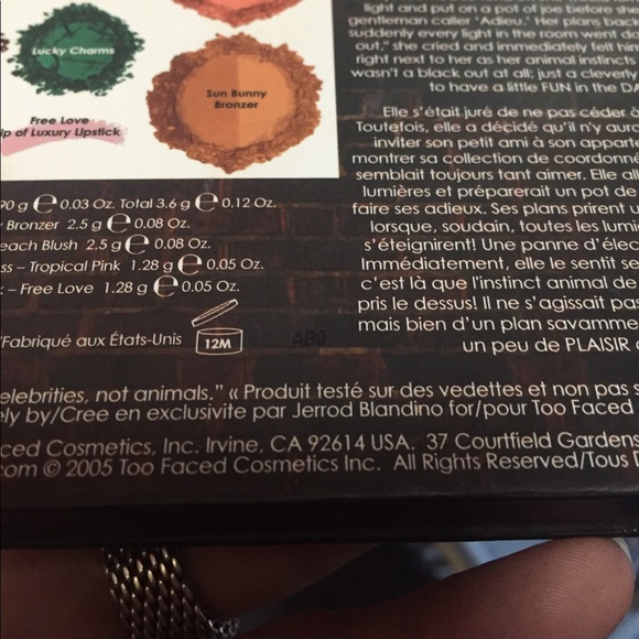 SOLD ❤RARE Too Faced fun in the dark palette - Picture 5 of 5