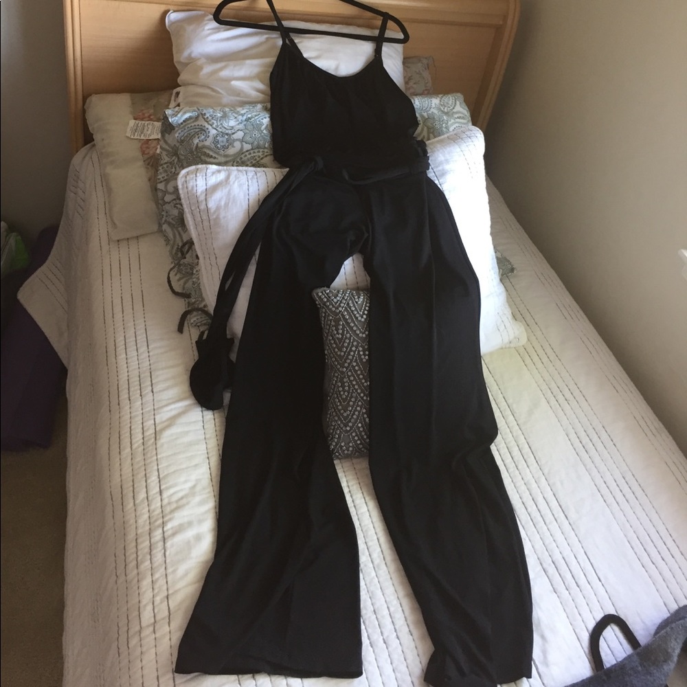 Classic black jumpsuit.