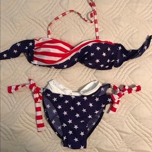 American flag USA bikini