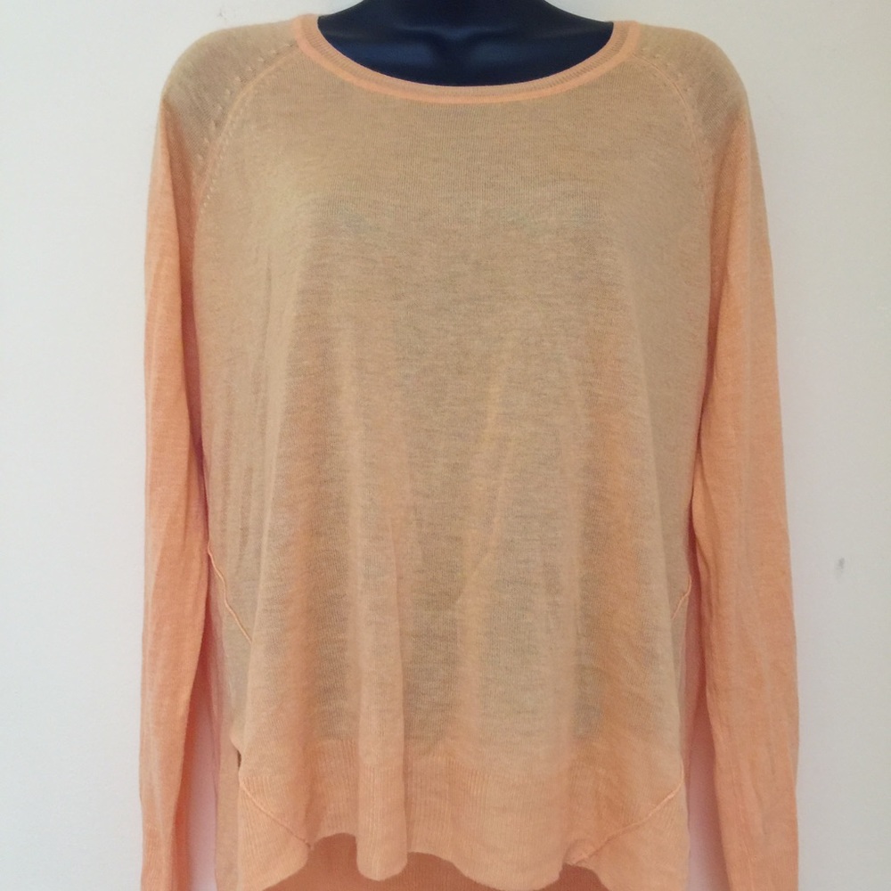 ZARA KNIT Orange Lightweight Knit Sweater