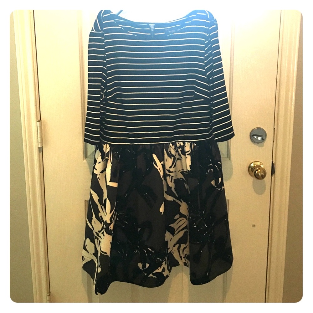 Just Taylor mixed print dress