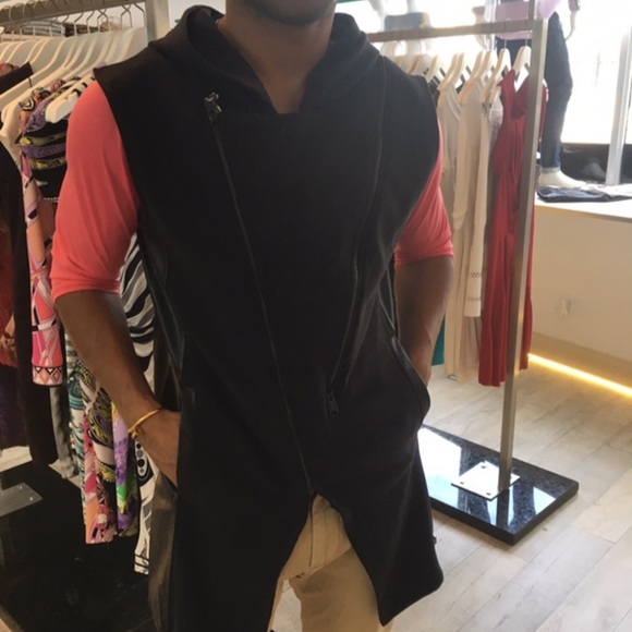 Long pull over tee black XL