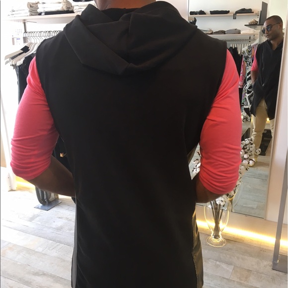 Long pull over tee black XL