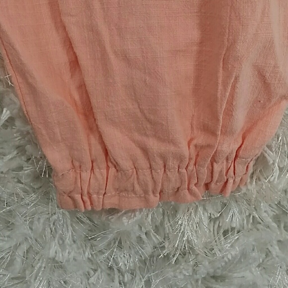 *Pink/Peach Front Bow Cuff Crop Pants. Kids :) - Picture 4 of 5