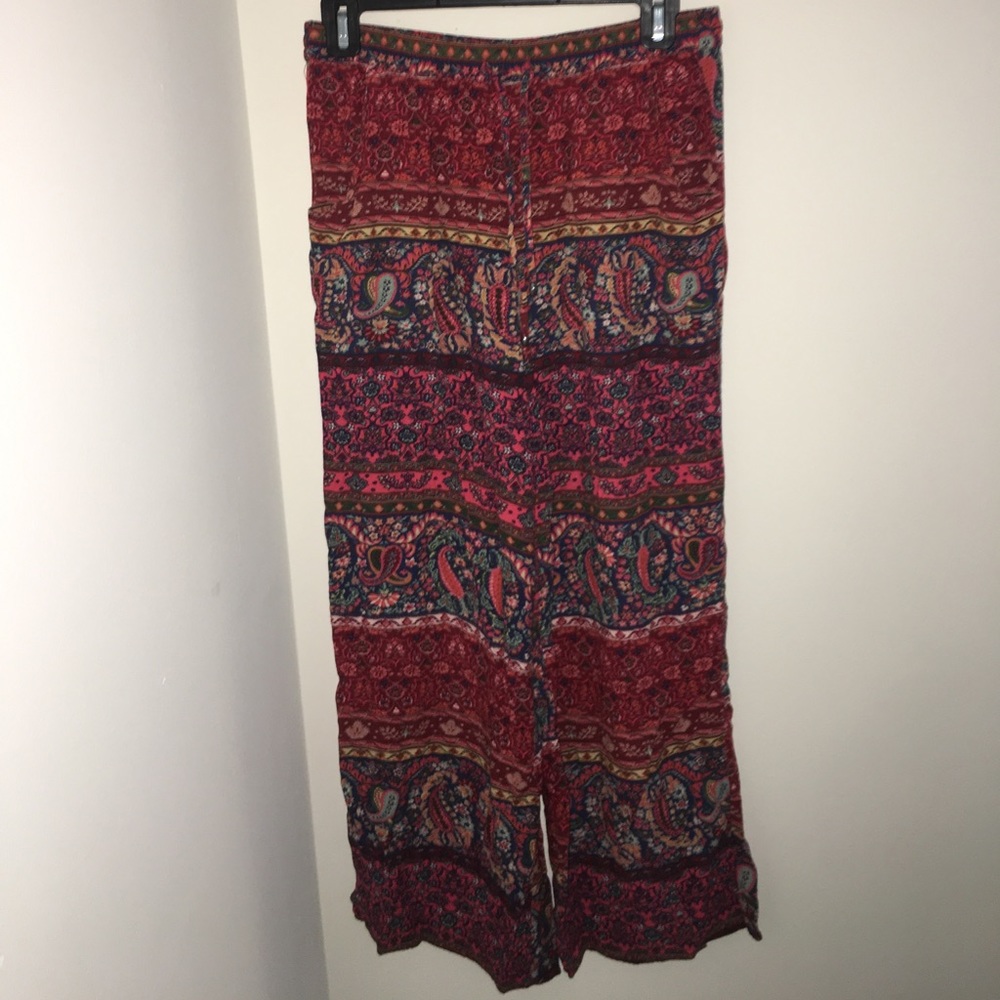 Multi-pattern flowy pants