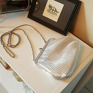 Silver formal purse