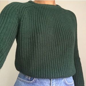 American Apparel Crop Fisherman Sweater