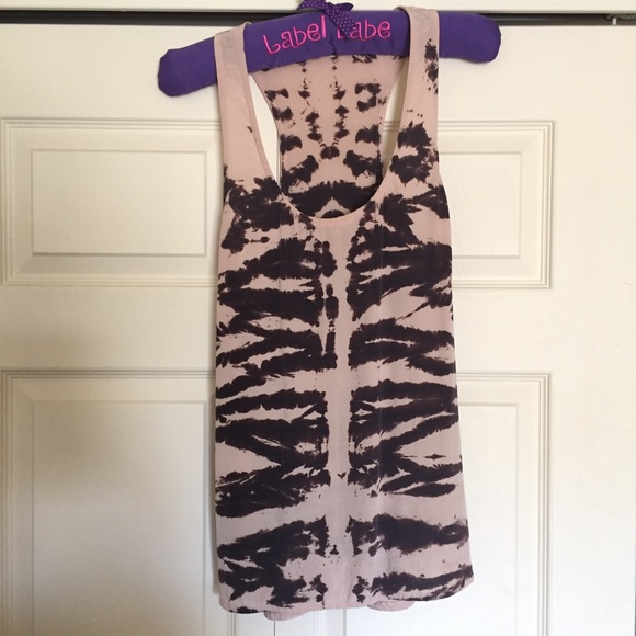 Gypsy 05 Tops - Silk tribal tie-dye racer back blouse