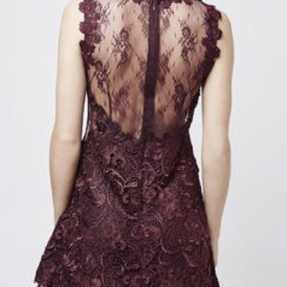 Topshop NWT Lace Short Prom Party Dress 4 - Picture 2 of 4