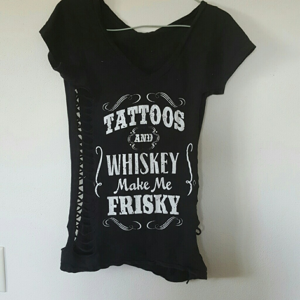 Spencer's black shirt