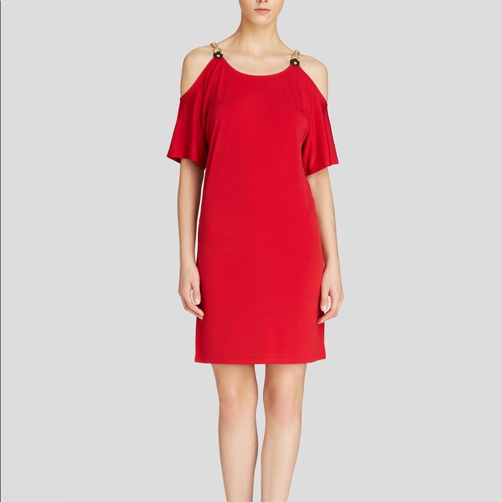 Genuine Michael Kors Cold Shoulder Dress! Size L!