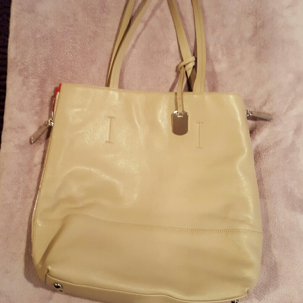 FURLA Two Tone Leather Tote - Picture 2 of 4