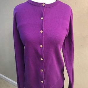 Anne Klein Purple cardigan, NWOT