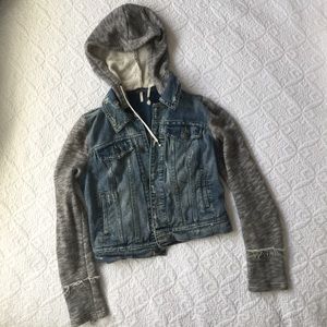 Free People denim and knit jacket