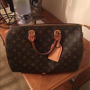 Authentic Louis Vuitton Monogram Speedy 35