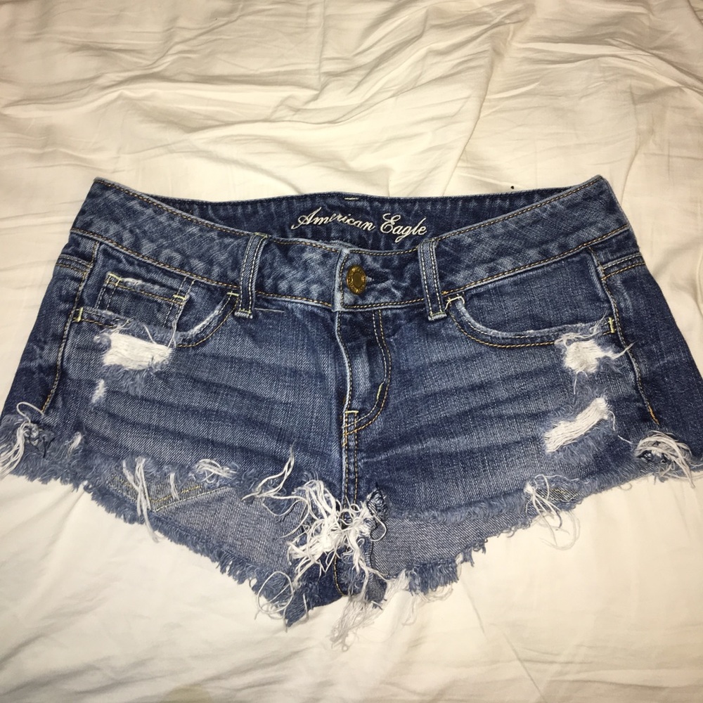 Blue jean shorts