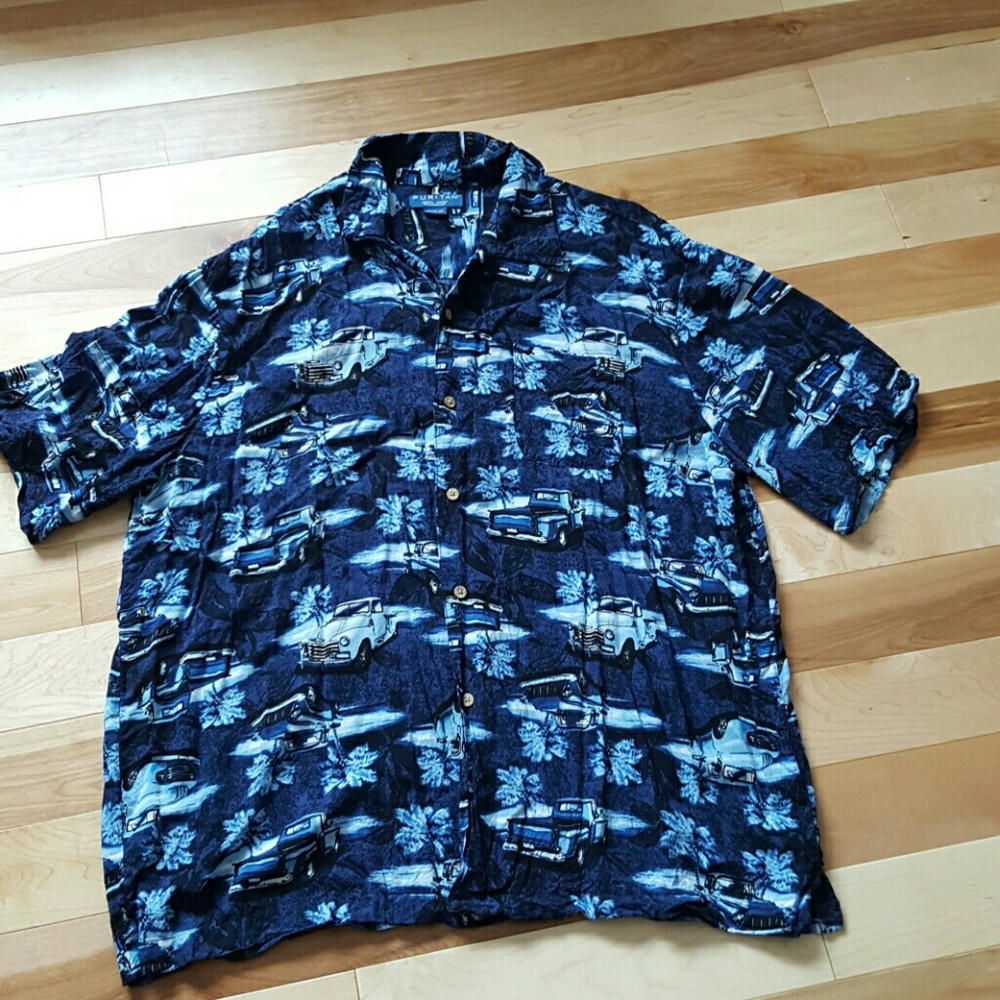 Men short sleeve swim casual beach button down