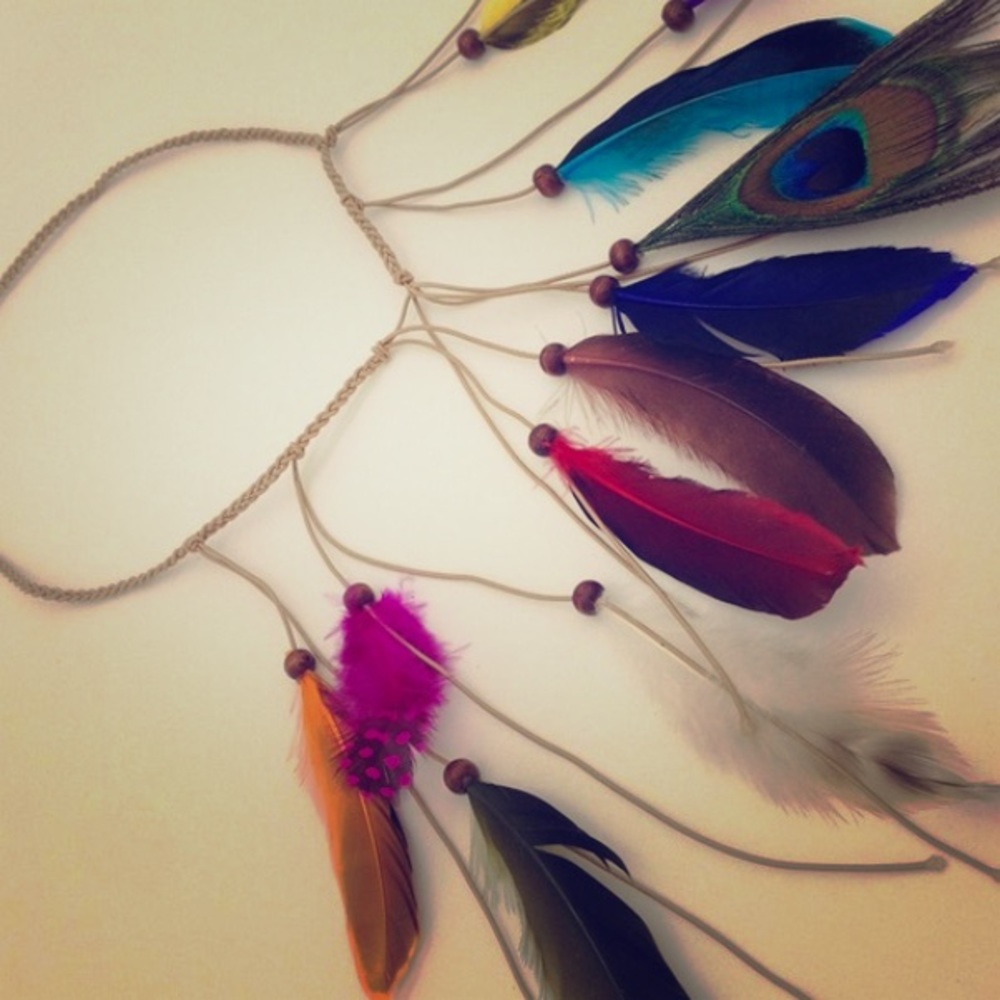 4 styles! bohemian feather head wrap headband