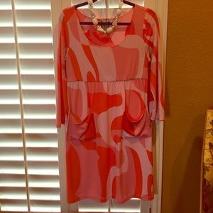 Adorable modern print baby doll style dress