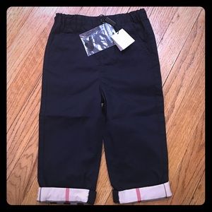 Kids Burberry Ricky cotton twill pants. 2 years.