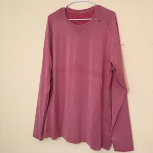 Lululemon Men's Red XXL Metal Vent Tech L/S Shirt