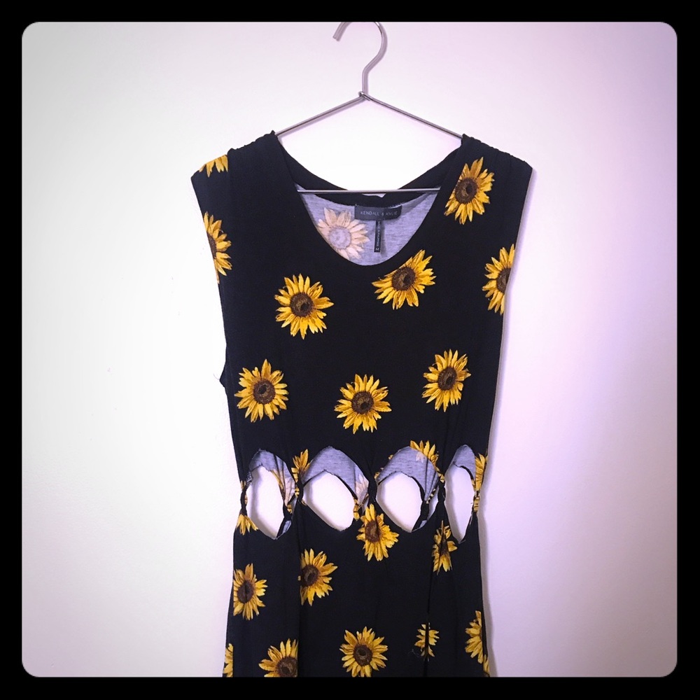 Kendall and Kylie Sunflower Summer Dress