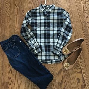 NWOT Banana Republic plaid shirt