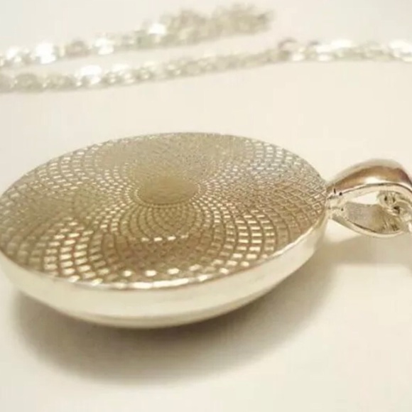 Alice in Wonderland Rabbit Glass Cabochon Necklace - Picture 2 of 2