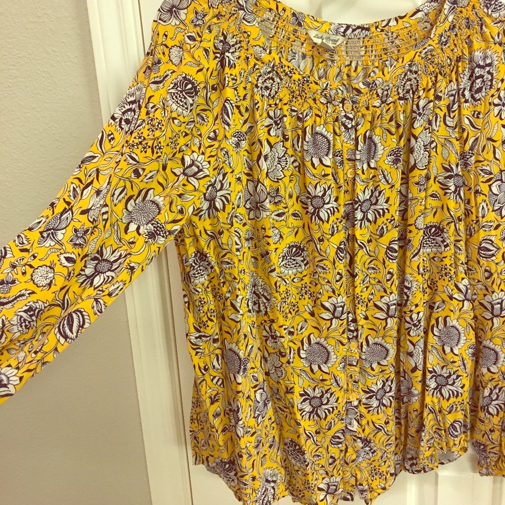 Lucky Brand boho blouse