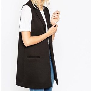 ASOS Sleeveless Ponte Jacket