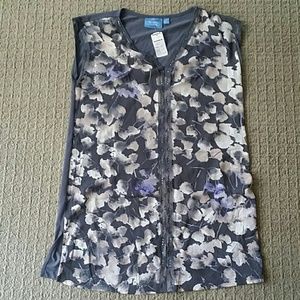 Vera Wang chiffon tunic NWT see measurements