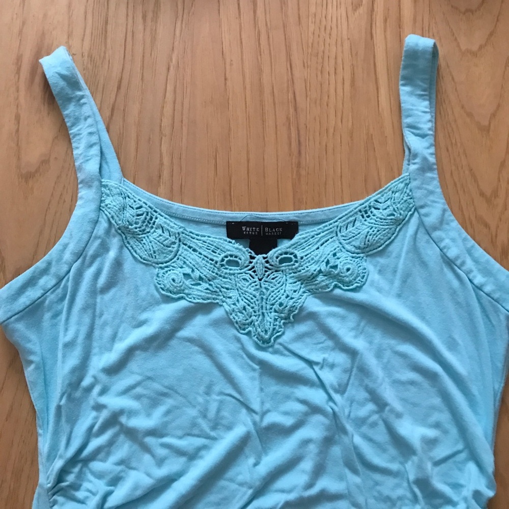 WHBM Blue green tank top size small