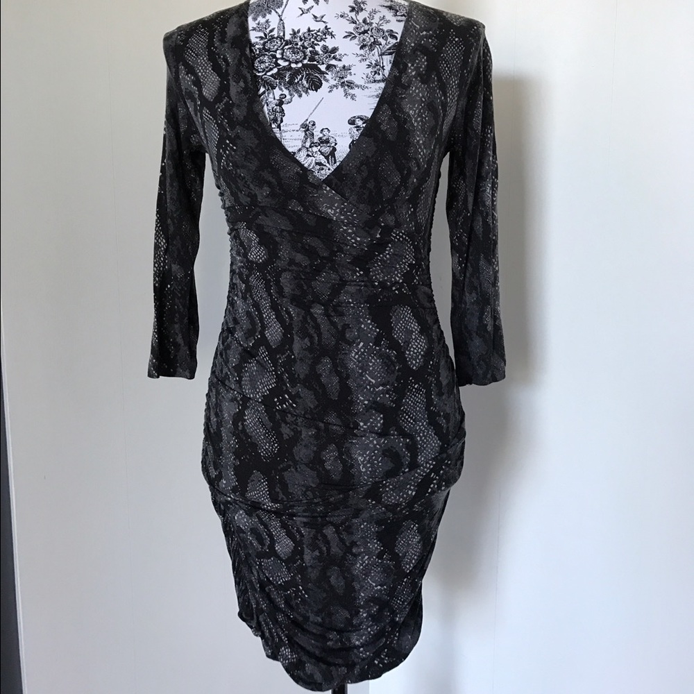 Snake print dress