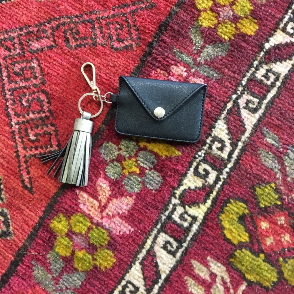 Card holder keychain