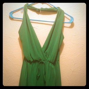 🎉Summer green halter dress 🌞