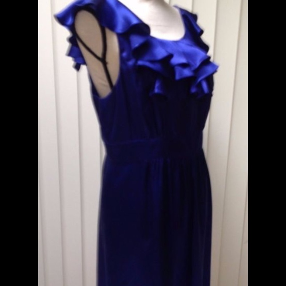 Tibi Satin cocktail dress in Royal Blue