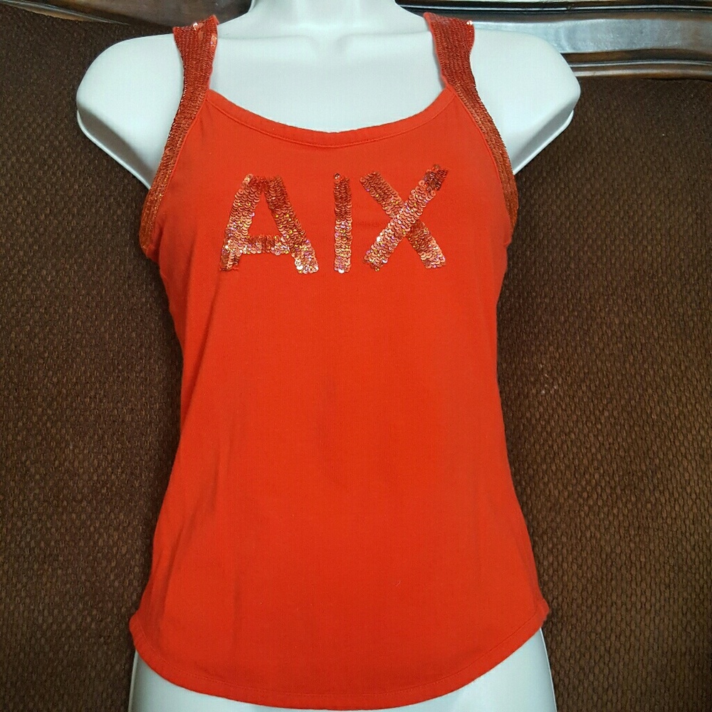 ARMANI EXCHANGE Sequin Tank Top size Small