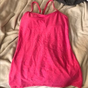 lululemon Y tank hot pink