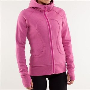Lululemon Pink Sparkle Scuba Hoodie Size 12