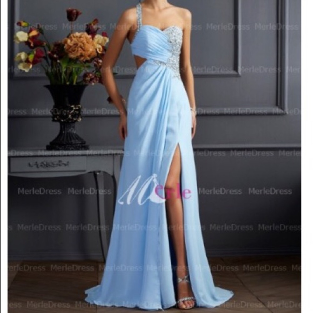 Light Blue Prom Dress